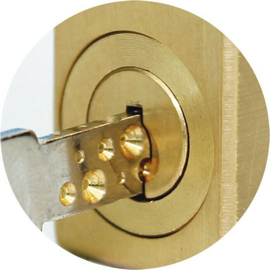 Hugo Locks Ultra Ορειχάλκινο Λουκέτο Τάκου με Κλειδί 75mm