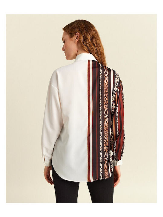 Langärmelig Damen Satin,σατεν Hemd ''''''