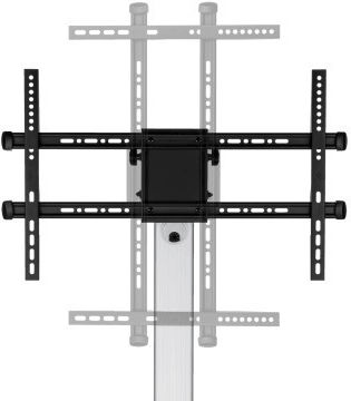 Sbox FS-444 Βάση Τηλεόρασης Δαπέδου έως 86" και 50kg Ασημί