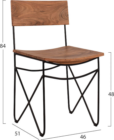 Scaun Sala de mese 46x51x84buc Natural Scaun Sala de mese 46x51x84buc Natural