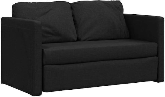 Canapea Cu Două Locuri Pat Negru 112x60x55cm