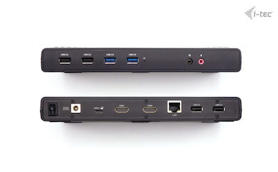 i-tec Thunderbolt 4 Stație de andocare cu HDMI 4K PD Ethernet și conexiune 2 monitoare Negru (CADUALHDMIDOCKPD)