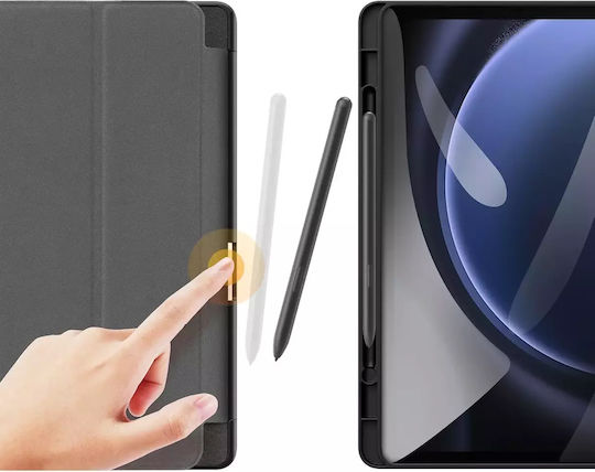 Dux Ducis Domo Flip Cover Schwarz Für Samsung Tab S9 FE+