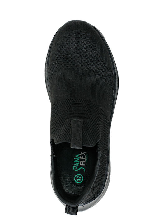 Ανατομικά Γυναικεία Slip-On Μαύρα