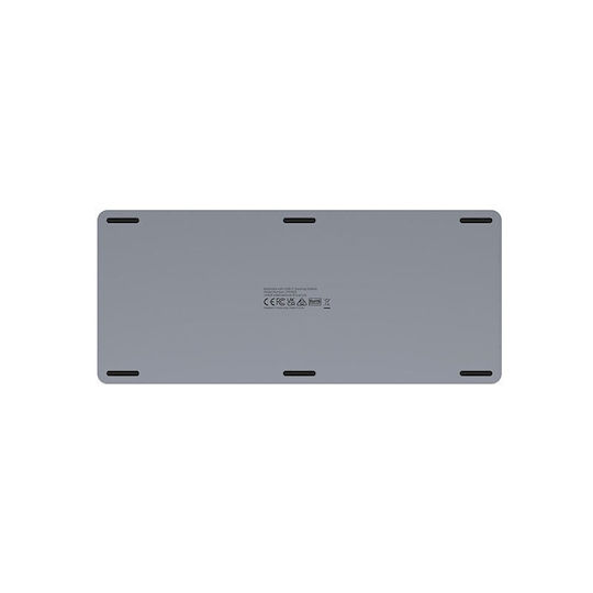 Unitek D1092A Keyboard USB-C Docking Station με DisplayPort 4K PD Ethernet Γκρι