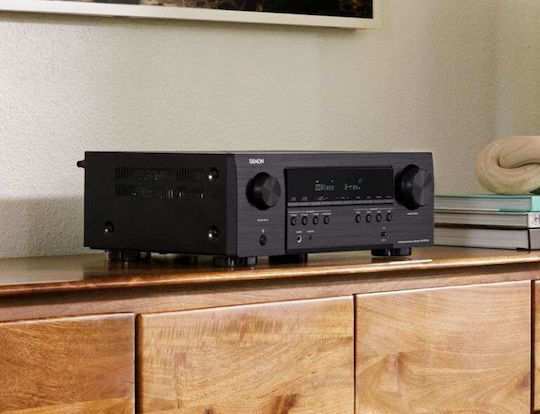 Denon AVR-S770H Home Cinema Receiver 4K/8K 7.2 Channels 75W/8Ω 165W/6Ω with HDR and Dolby Atmos Black