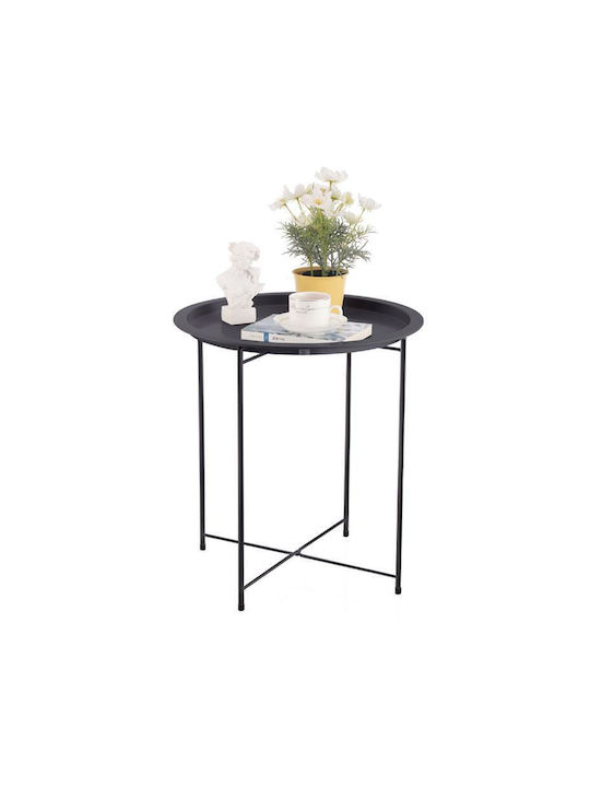 Rund Beistelltisch Wr Black L47xB47xH50cm