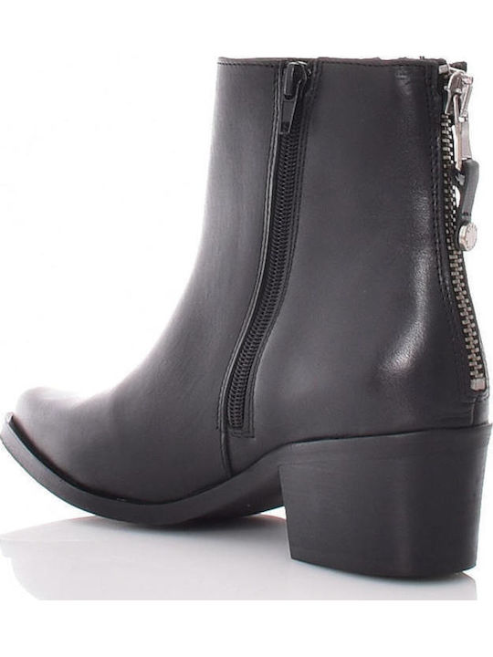 Sorana Leder Stiefeletten Damen Schwarz