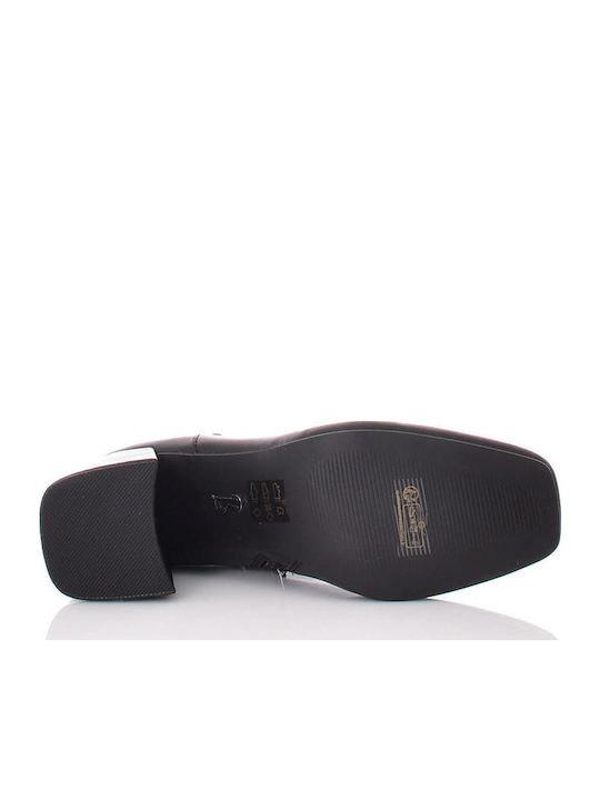 Restore Leder Stiefeletten Damen Schwarz