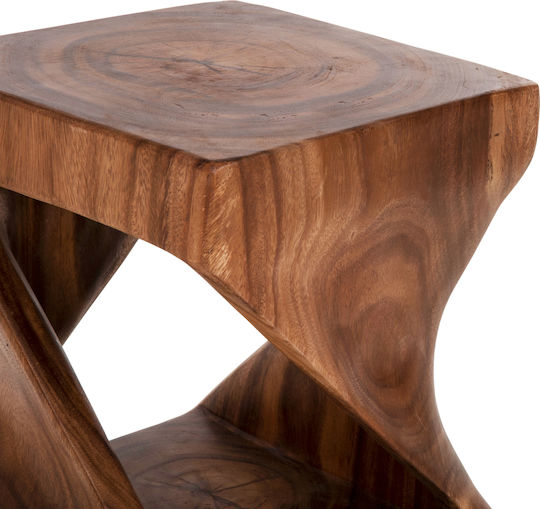 Hocker Für das Wohnzimmer Hölzernes Gebo Walnut 35x35x46.5cm