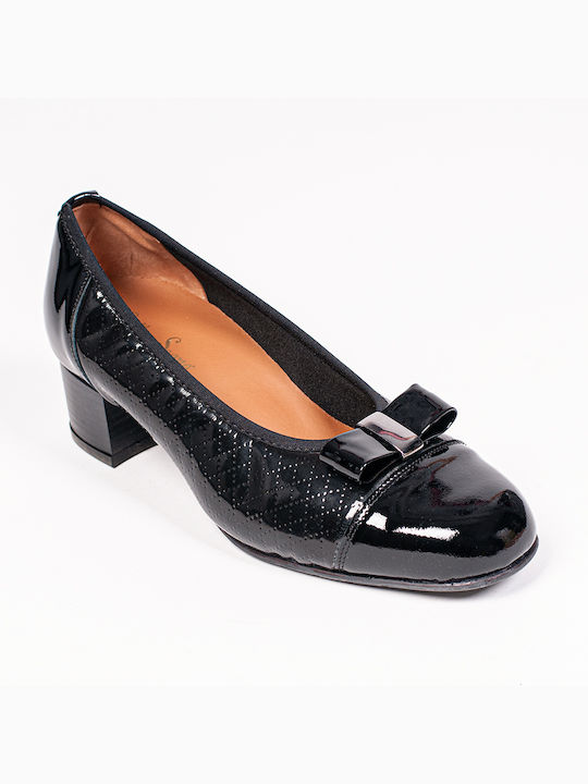 Sanaflex Patent Leather Black Heels