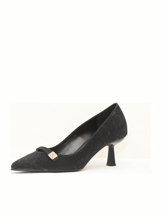 Pumps mit mittelhohem Absatz Schwarz