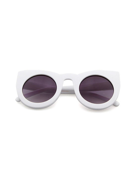 SeeVision Sunglasses with White Plastic Frame and Black Lens 1K-01-50039-WHITE