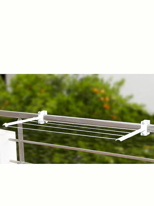 Aplostrak Hera Aluminum Folding Wall Mounted Balcony Railings with Hanging Length 11m
