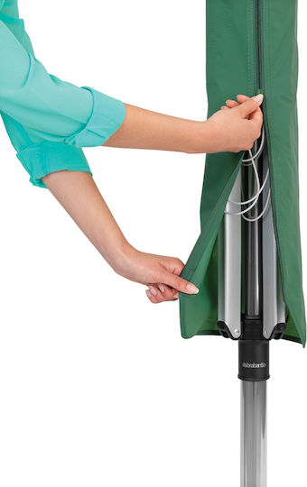 Brabantia Lift-O-Matic Folding Floor Clothes Drying Rack for Garden made of Aluminum with Hanging Length 3.12m