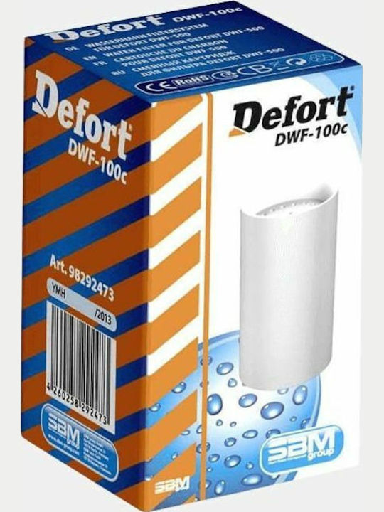 Defort Ersatz-Wasserfilter für Wasserhahn aus Aktivkohle DWF-100c 5 μm (Mikrometer) 4Stück