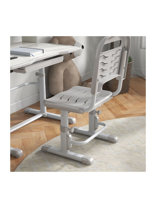 Kids Desk made of Melamine Gray 80x54x104cm