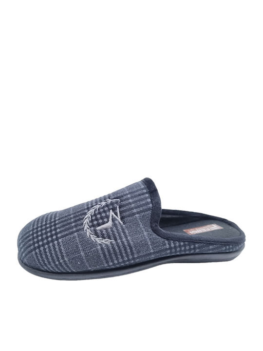 Men's Printed Slippers Black