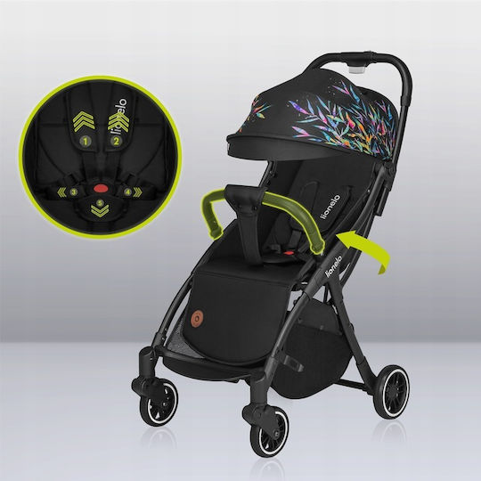 Lionelo Julie One Baby Stroller Suitable for Newborn Black Gold 6.65kg