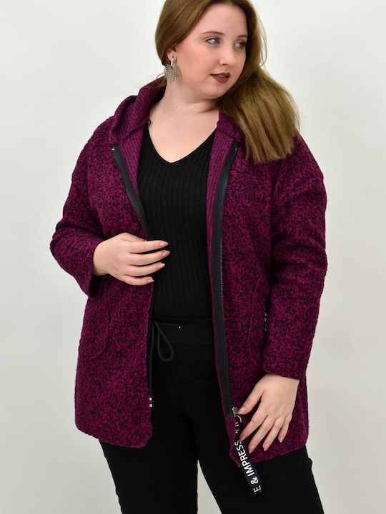 Damen Jacke Magenta