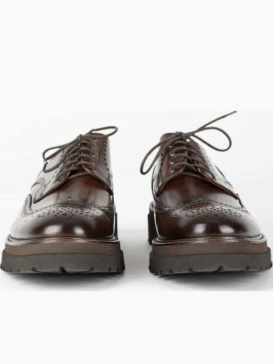 Δερμάτινα Ανδρικά Oxfords Καφέ