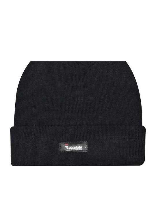 Beanie Unisex Beanie Knitted in Black color