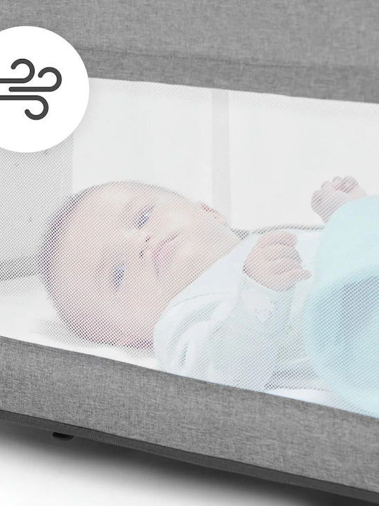Kinderkraft Leagăn Neste Grow cu Saltea și Roți Alb