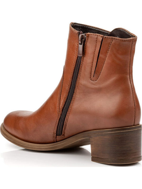 Leather Women's Chelsea Boots Tabac Brown
