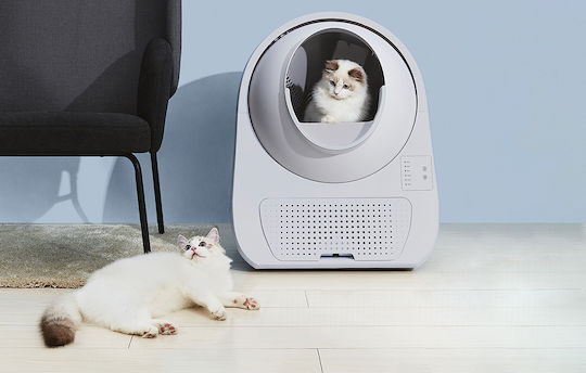 Catlink Scooper Young Version Katzentoilette Selbstreinigend mit Filter und Sieb Gray L60 x B58 x H71cm