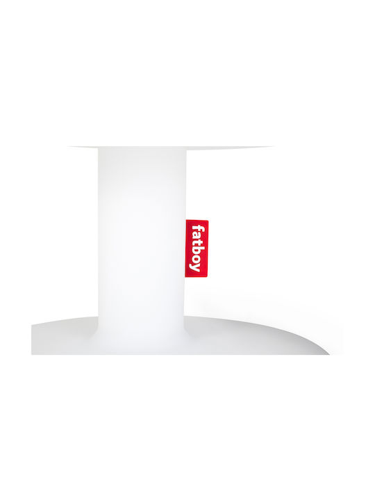 Fatboy Kunststoff Tischlampe mit Weiß Schirm und Basis