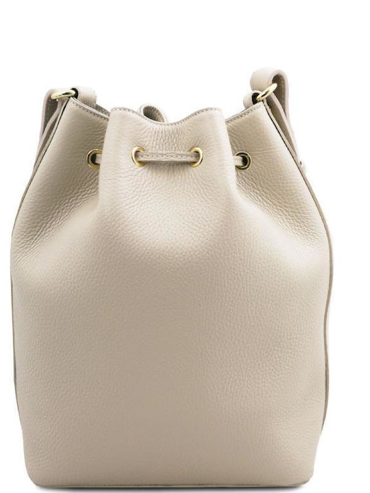 Tuscany Leather Leather Women's Bag Shoulder Beige