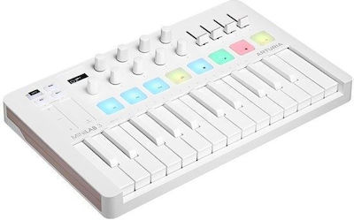 Arturia Midi Keyboard MiniLab με 25 Πλήκτρα σε Λευκό Χρώμα