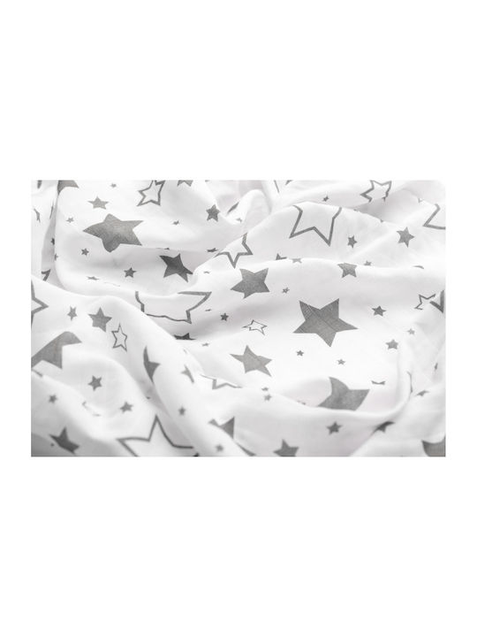 Sensillo Muslin Swaddle Wrap White 120x120cm.