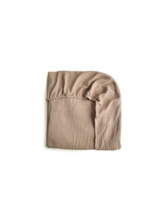 Mushie Baby Bettlaken Für Krippe Baumwolle Angepasst Beige 60x120cm
