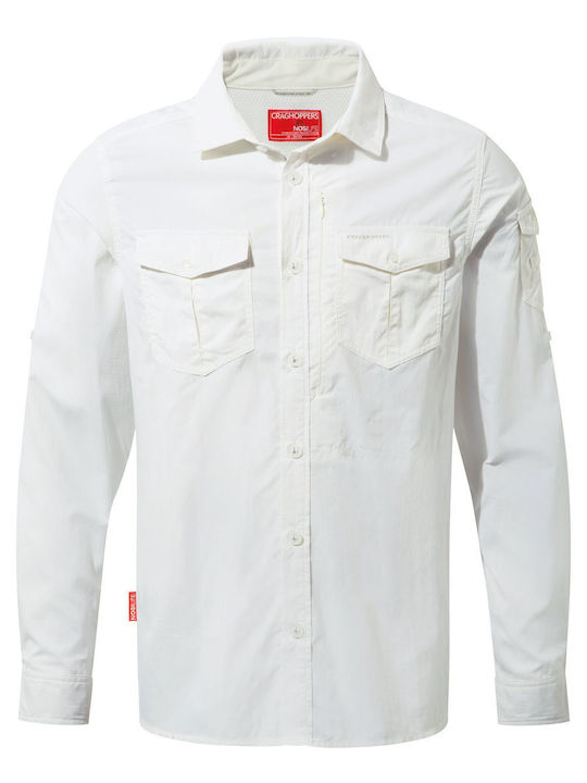 Long-sleeved Shirt Polka Dot White