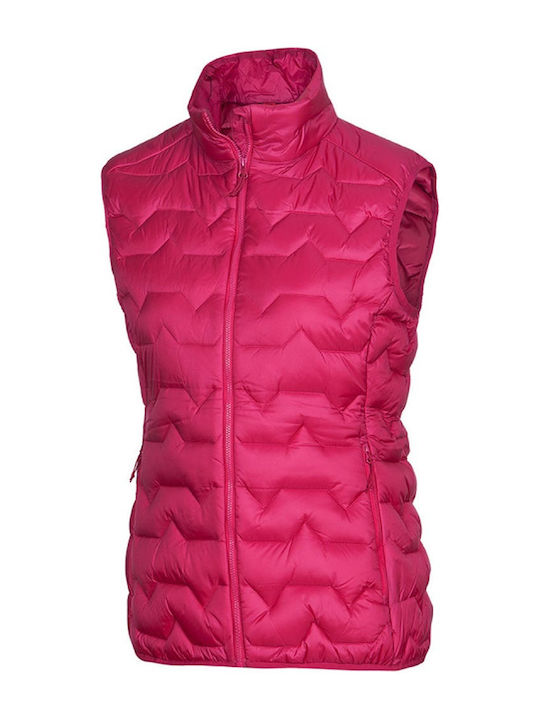 Women's for Hiking Short Lifestyle Jacket Waterproof and Windproof for Winter Burgundy