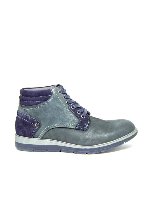 Gale Men's Leather Boots Blue