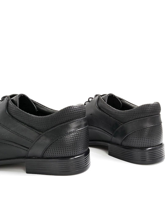 Leder Herren Freizeitschuhe Schwarz