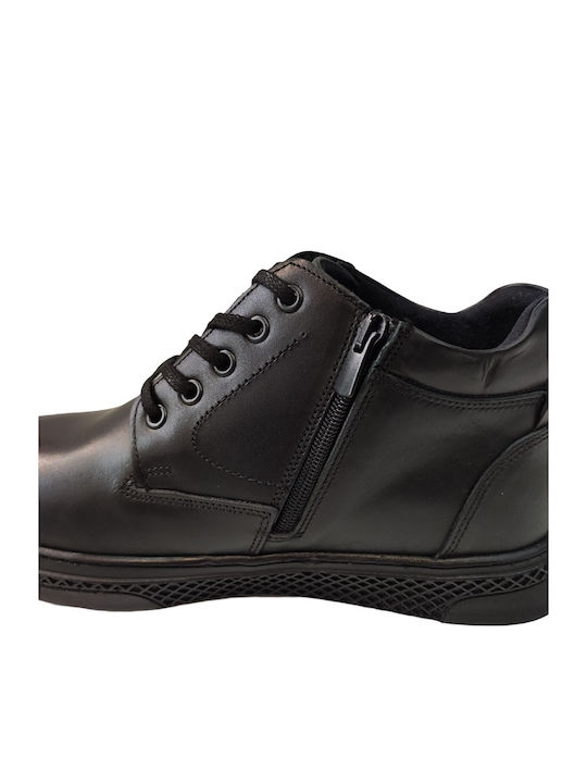 Piele Negru Ghete barbati