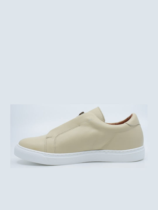 Il Mio Collection Men's Leather Casual Shoes Beige