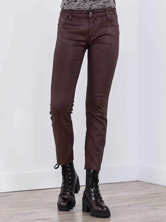 Damen Stoff Capri Hose in Schlanker Passform ''''''