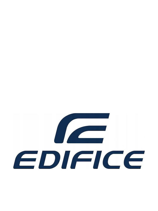 Casio Edifice Ανδρικό Ρολόι Χρονογράφος Μπαταρίας με Ασημί Μεταλλικό Μπρασελέ