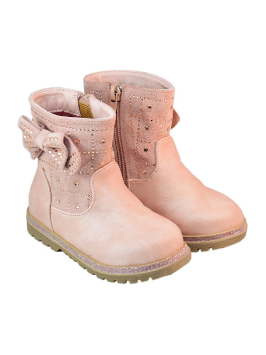 Verde Kids Boots with Zipper Pink