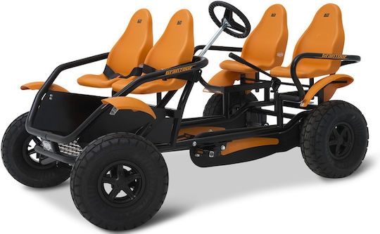 Berg Kids Foot-to-Floor Car Two Seater with Pedal Inspired Orange