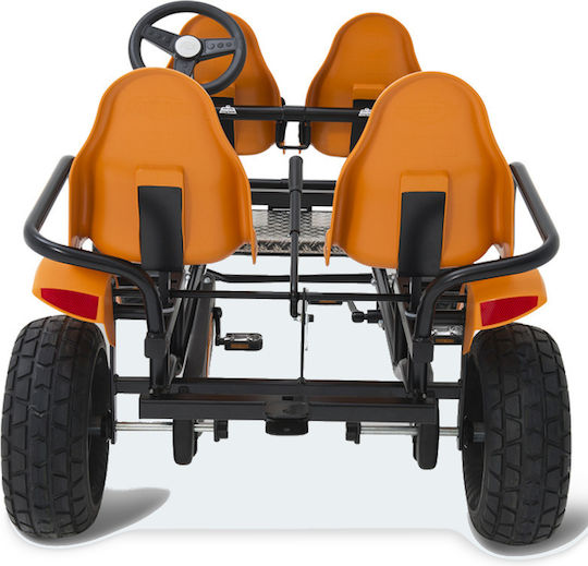 Berg Kids Foot-to-Floor Car Two Seater with Pedal Inspired Orange