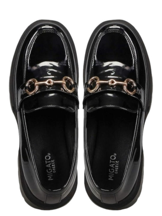 Camille Women's Loafers in Black Color