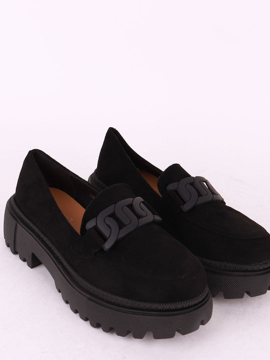 Alta Moda Women's Moccasins in Black Color