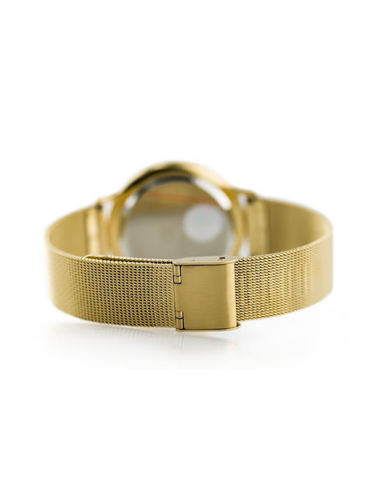 Jordan Kerr Women's Watch with Gold Metal Bracelet