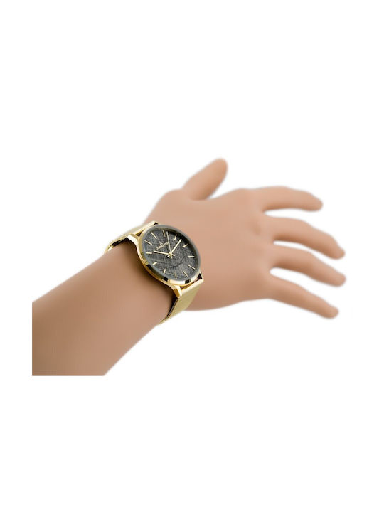 Jordan Kerr Women's Watch with Gold Metal Bracelet