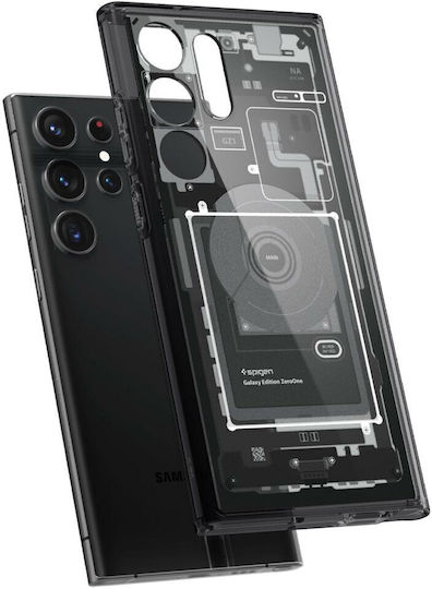 Spigen Ultra Hybrid Zero Задна корица Пластмаса Черен (Galaxy S23)